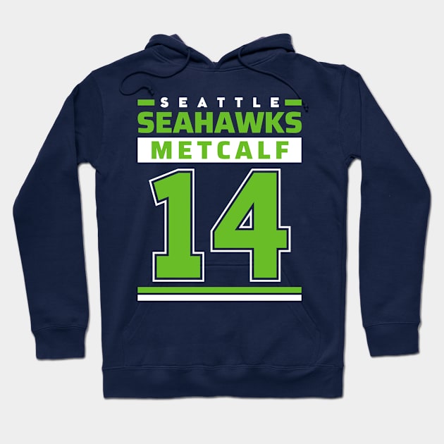 Seattle Seahawks Metcalf 14 Edition Varsity 2 Hoodie by ENTIN 